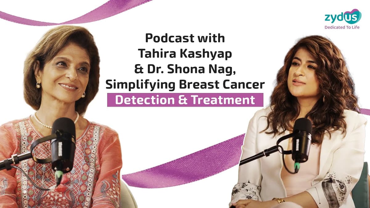 Podcast with Tahira Kashyap and Dr. Shona Nag, simplifying breast cancer detection and treatment